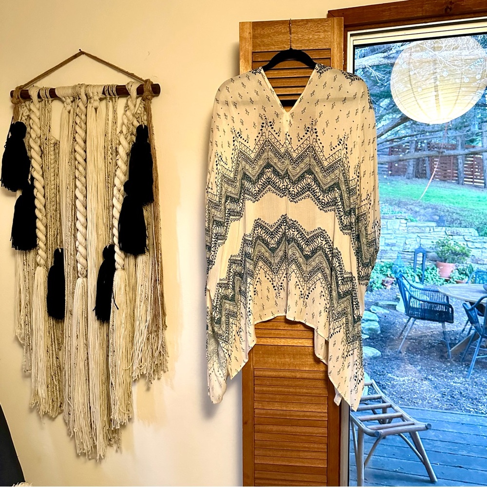 Ecote Kimono - Blue and White